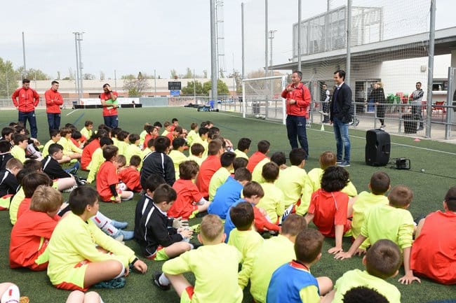 Juanjo Camacho visita nuestros alumnos Campus de Semana Santa